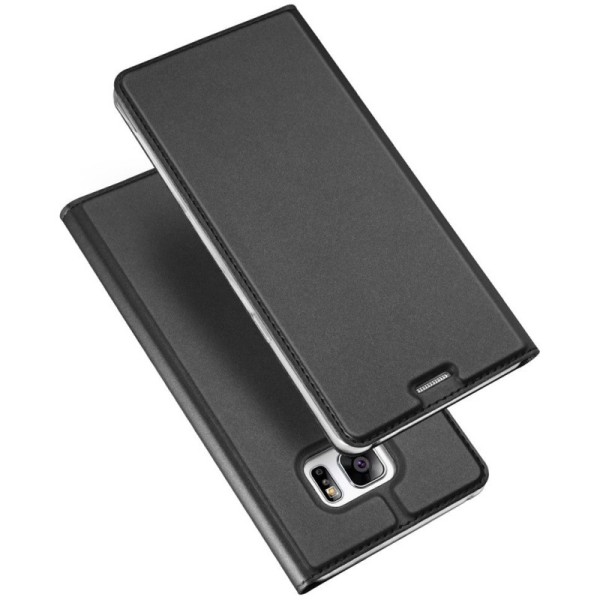 „Dux Ducis“ Skin atverčiamas dėklas - juodas (Galaxy S7 Edge)