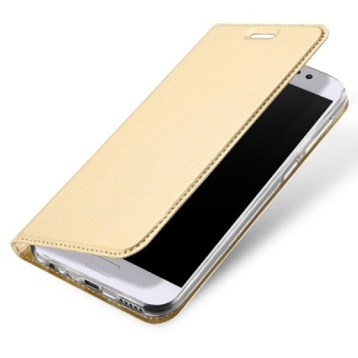 Asus Zenfone 4 Selfie Pro (ZD552KL) „Dux Ducis“ Skin sērijas zelta ādas atvērams maciņš / Vacins.lv