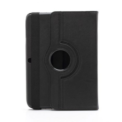 Samsung Galaxy Tab 3 10.1 P5200 (P5210) atvēramais melns ādas futrālis, grozās 360° grādu apjomā / Vacins.lv