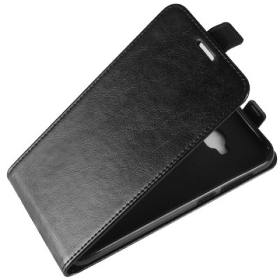 Asus Zenfone 4 Selfie Pro (ZD552KL) klasikinis vertikaliai atverčiamas juodas odinis dėklas / Priedai.lt