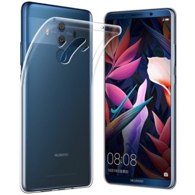 Huawei Mate 10 Pro skaidrus (permatomas) kieto silikono TPU ploniausias pasaulyje bespalvis dėklas / Priedai.lt