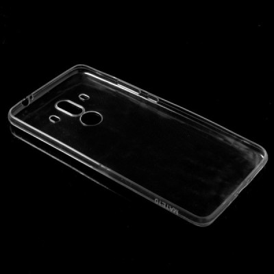 Huawei Mate 10 Pro skaidrus (permatomas) kieto silikono TPU ploniausias pasaulyje bespalvis dėklas / Priedai.lt