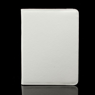 Atverčiamas baltas odinis Samsung Galaxy Tab 3 10.1 P5200 (P5210) dėklas (dėkliukas), sukiojamas 360° / Priedai.lt