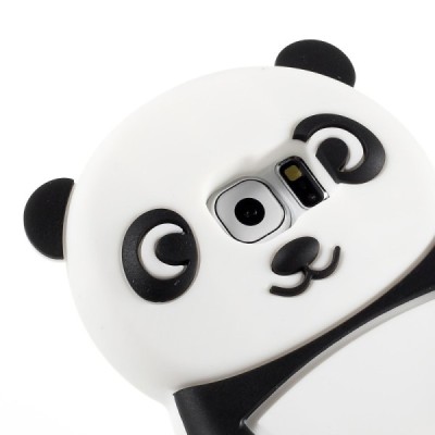 Rotaļīgs silikona Samsung Galaxy S6 (G920) apvalks panda / Vacins.lv