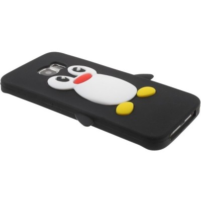 Rotaļīgs silikona Samsung Galaxy S7 Edge (G935) apvalks pingvīns / Vacins.lv