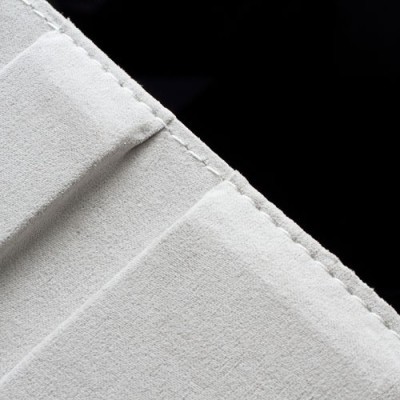 Atverčiamas baltas odinis Samsung Galaxy Tab 3 10.1 P5200 (P5210) dėklas (dėkliukas), sukiojamas 360° / Priedai.lt