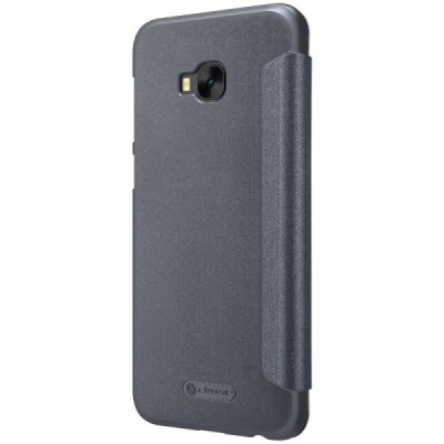 Asus Zenfone 4 Selfie Pro (ZD552KL) pilkas odinis atverčiamas Nillkin Sparkle dėklas / Priedai.lt
