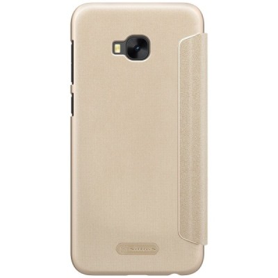 Asus Zenfone 4 Selfie Pro (ZD552KL) auksinis odinis atverčiamas Nillkin Sparkle dėklas / Priedai.lt