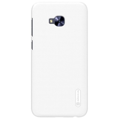 Asus Zenfone 4 Selfie Pro (ZD552KL) Nillkin Frosted Shield baltas plastikinis dėklas + apsauginė ekrano plėvelė / Priedai.lt