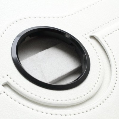 Atverčiamas baltas odinis Samsung Galaxy Tab 3 10.1 P5200 (P5210) dėklas (dėkliukas), sukiojamas 360° / Priedai.lt