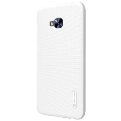 Asus Zenfone 4 Selfie Pro (ZD552KL) Nillkin Frosted Shield baltas plastikinis dėklas + apsauginė ekrano plėvelė / Priedai.lt
