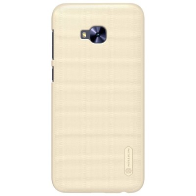 Asus Zenfone 4 Selfie Pro (ZD552KL) Nillkin Frosted Shield auksinis plastikinis dėklas + apsauginė ekrano plėvelė / Priedai.lt