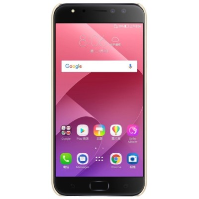 Asus Zenfone 4 Selfie Pro (ZD552KL) Nillkin Frosted Shield auksinis plastikinis dėklas + apsauginė ekrano plėvelė / Priedai.lt