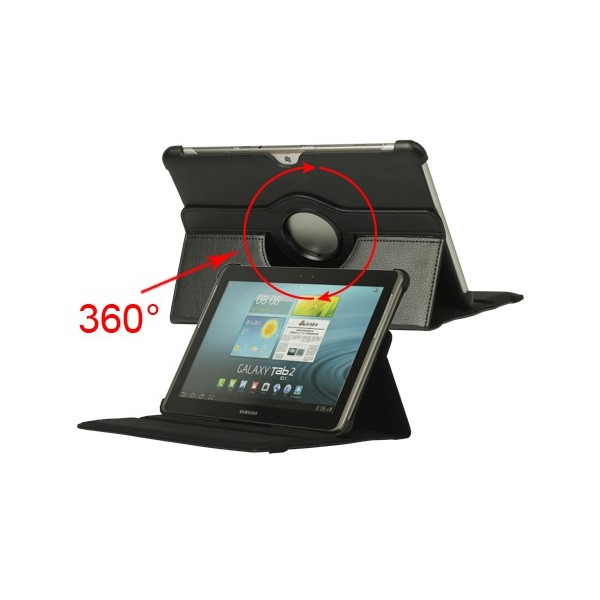 Klasikinis 360° atverčiamas dėklas - juodas (Tab 2 10.1)