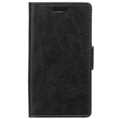 Samsung Galaxy A7 (A700) atverčiamas juodas odinis dėklas - piniginė / Priedai.lt