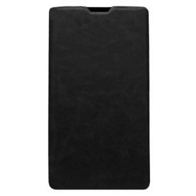 Nokia Lumia 1320 atvēramais ādas melns maciņš (maks) / Vacins.lv