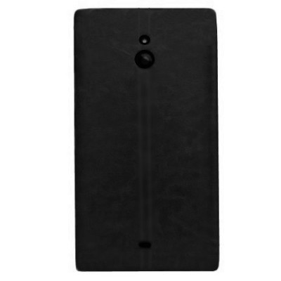 Nokia Lumia 1320 atvēramais ādas melns maciņš (maks) / Vacins.lv