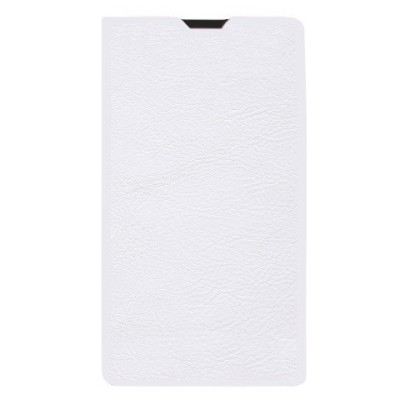 Nokia Lumia 1320 atvēramais ādas balts maciņš (maks) / Vacins.lv