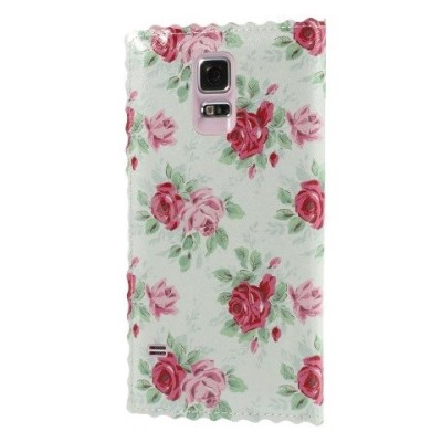 „Rose“ serijos Samsung Galaxy S5 (S5 Neo) mėtinis odinis atverčiamas dėklas / Priedai.lt