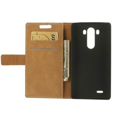 LG G3 D855 (D850, D851) „SpongeBob“ sērijas balts ādas atvērams maciņš / Vacins.lv