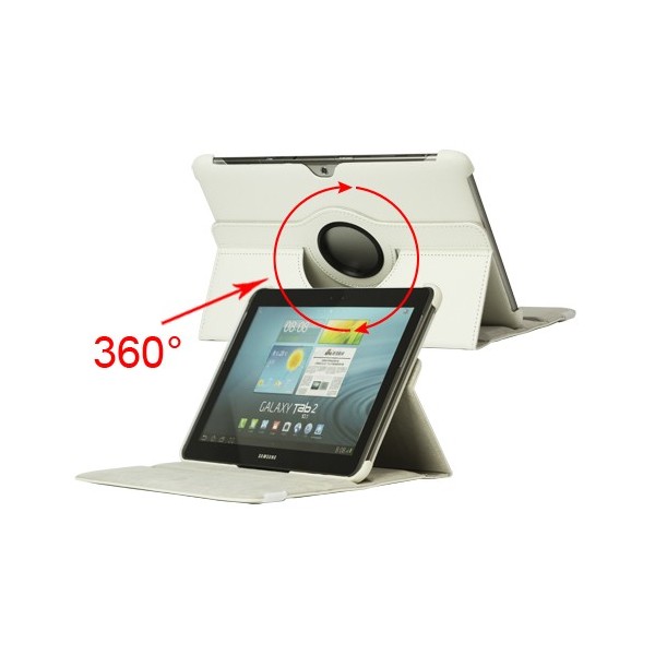 Klasiskais 360° atvēramais futrālis - balts (Tab 2 10.1)