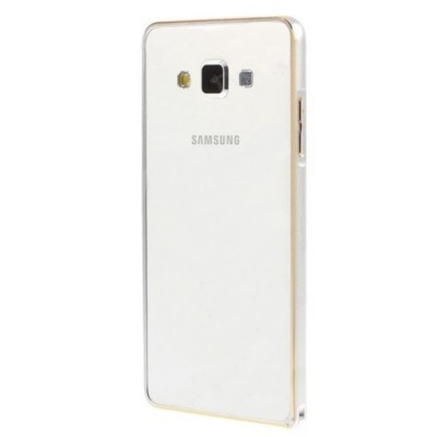 Sidabrinis klasikinis Samsung Galaxy A5 (A500F) rėmelis - kraštų apvadas (bamperis) / Priedai.lt