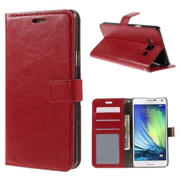 Atverčiamas dėklas - raudonas (Galaxy A7 2015)