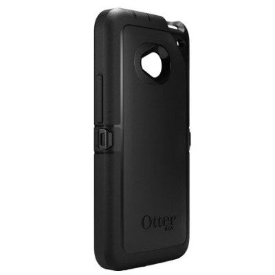 Pastiprinātas aizsardzības melns HTC One (HTC One M7) apvalks / Vacins.lv