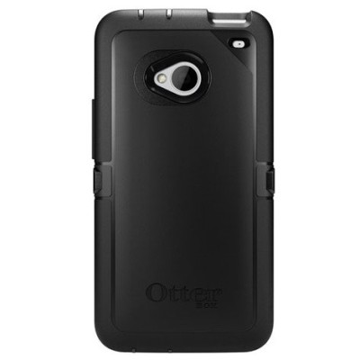 Pastiprinātas aizsardzības melns HTC One (HTC One M7) apvalks / Vacins.lv