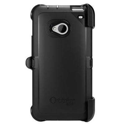 Pastiprinātas aizsardzības melns HTC One (HTC One M7) apvalks / Vacins.lv