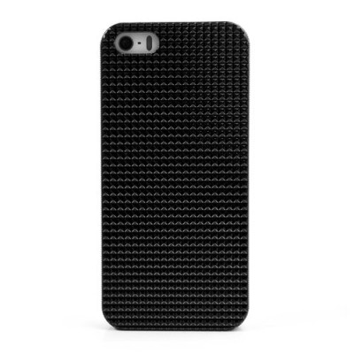 Melns stilīgs reljefa 3D Apple iPhone 5 apvalks / Vacins.lv