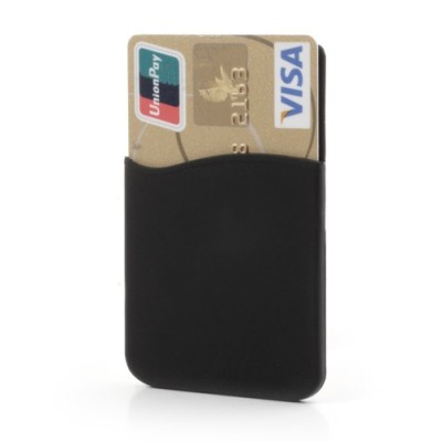 Melns kartiņas futrālis - kabata  / Vacins.lv