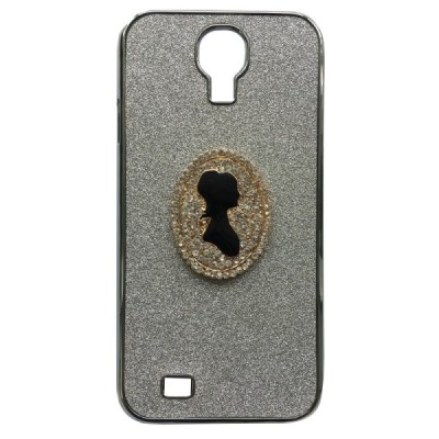 Samsung Galaxy S4 Cameo plastikinis sidabrinis dėklas - nugarėlė / Priedai.lt