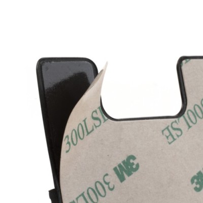 Melns kartiņas futrālis - kabata  / Vacins.lv