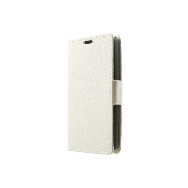 Atverčiamas odinis dėklas - baltas (L Fino)