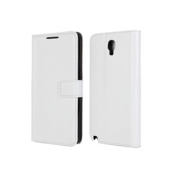 „Crazy Horse“ atverčiamas dėklas - baltas (Galaxy Note 3 Neo)
