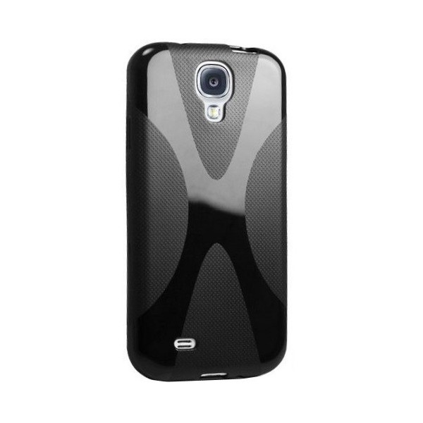 „X-style“ cieta silikona (TPU) apvalks - melns (Galaxy S4)