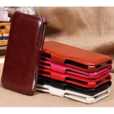 „K-Cool“ atverčiamas odinis rudas Samsung Galaxy S4 (i9500) dėklas (Dėkliukas) / Priedai.lt