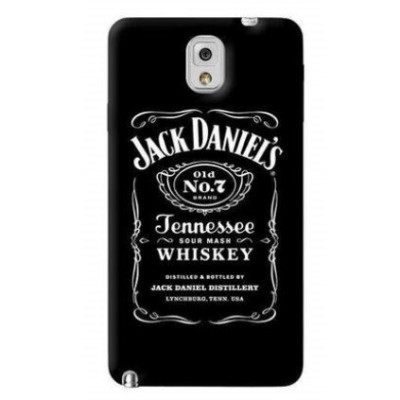 Samsung Galaxy Note 3 (N9005, N9002, N9000) Jack Daniels plastikinis juodas dėklas - nugarėlė / Priedai.lt