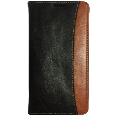 Samsung Galaxy Note 3 (N9005, N9002, N9000) „Luxury“ atverčiamas juodas odinis dėklas - piniginė / Priedai.lt