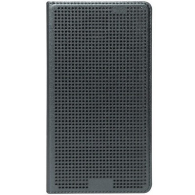 Samsung Galaxy Note 3 (N9005, N9002, N9000) Dot View atvērams pelēks maciņš - maks / Vacins.lv