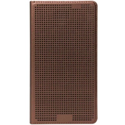 Samsung Galaxy Note 3 (N9005, N9002, N9000) Dot View atverčiamas auksinis dėklas - knygutė / Priedai.lt