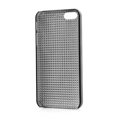 Melns stilīgs reljefa 3D Apple iPhone 5 apvalks / Vacins.lv