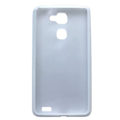 Huawei Ascend Mate 7 Plastikinis skaidrus dėklas, baltas / Priedai.lt