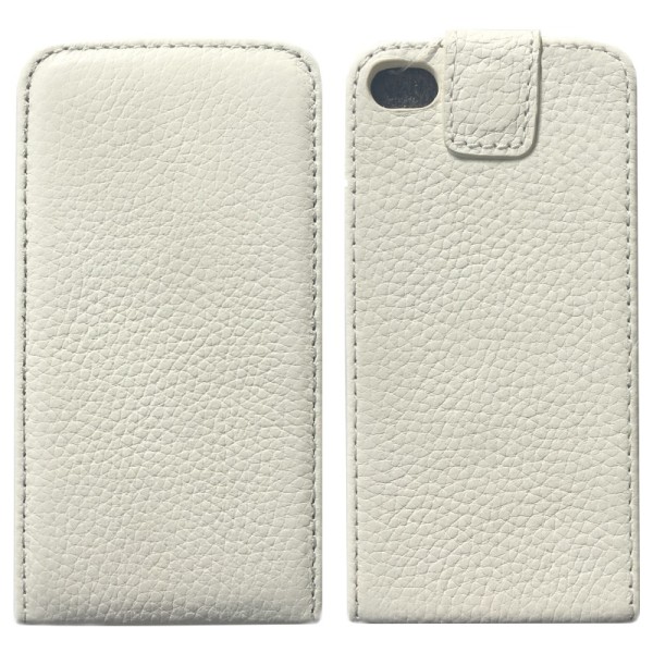 Vertikāli atvēramais futrālis - balts (iPhone 4 / 4S)