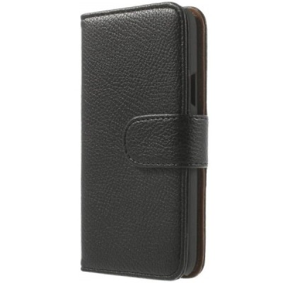 Samsung Galaxy S5 (S5 Neo) lychee atverčiamas raudonas odinis dėklas - piniginė / Priedai.lt