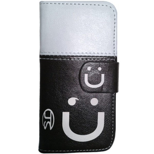 „Smile“ atverčiamas dėklas - juodas (Galaxy S4 mini)