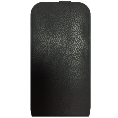 „Retro“ vertikaliai atverčiamas odinis juodas Samsung Galaxy S3 i9300 dėklas (dėkliukas) / Priedai.lt