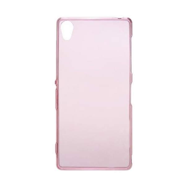 Kieto silikono (TPU) skaidrus dėklas - rožinis (Xperia Z3)