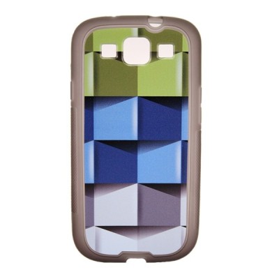 „Bullet“ Samsung Galaxy S3 i9300 kieto silikono TPU dėklas - Cubes (kubai) / Priedai.lt